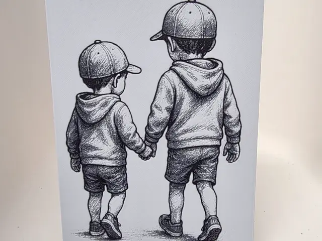 HueForge model: 2 Boys Hueforge by Morganja