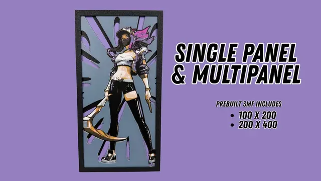 HueForge model: Akali - KDA - Hueforge by Canadian Gamer