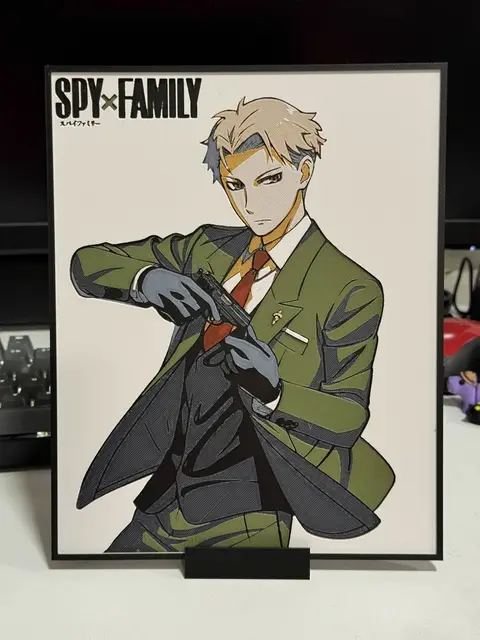 HueForge model: Loid Forger - Spy x Family by Strata Prints