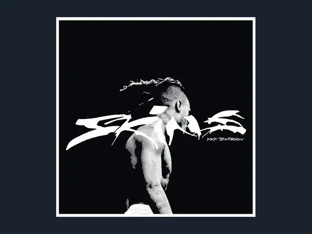 HueForge model: XXXTENTACION - Skins (Album Art - HueForge) by HugheCraft