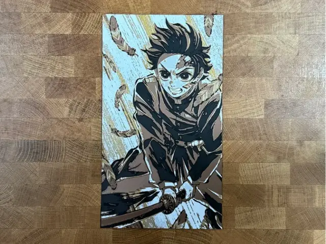 HueForge model: Demon Slayer - Tanjiro by Pretty Okay Prints