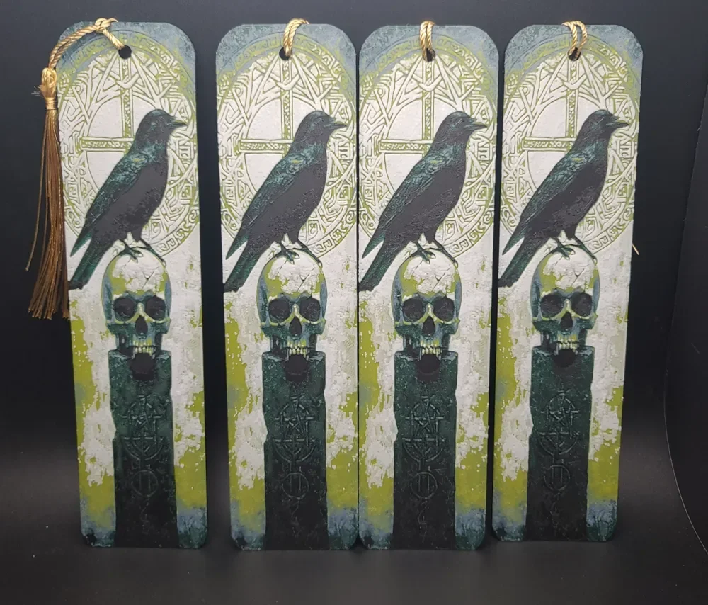 Nordic Crow Bookmarks by the_bearded_jedi HueForge model: Nordic Crow Bookmarks by the_bearded_jedi