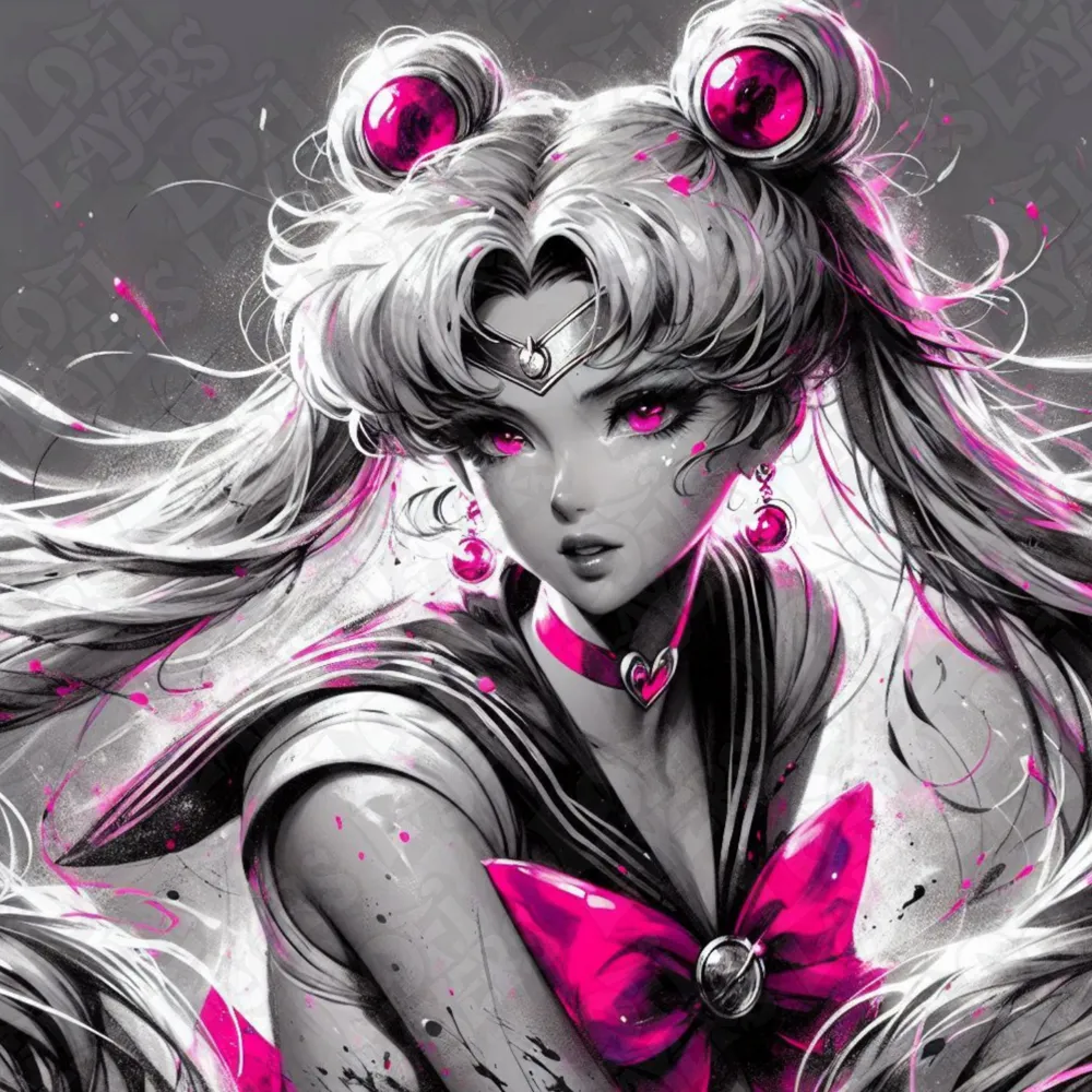 Sailor Moon Hueforge by LoFi Layers HueForge model: Sailor Moon Hueforge by LoFi Layers