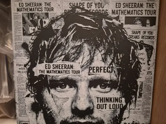 HueForge model: Ed Sheeran newspaper hueforge by Buntsta