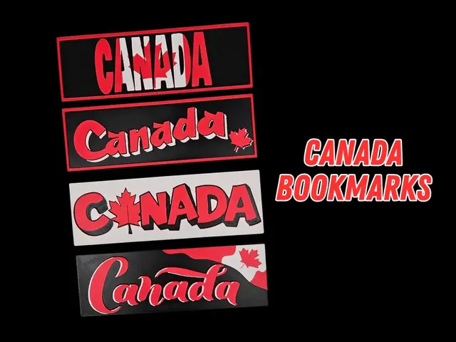 HueForge model: Canada Bookmarks by BusyKikiBee