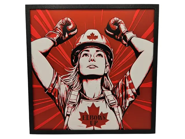 HueForge model: Elbows Up Canada by BusyKikiBee