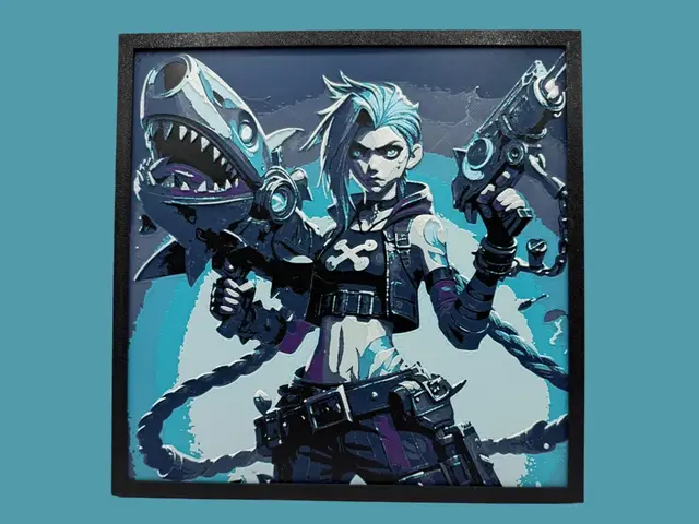 HueForge model: Jinx - Arcane (League of Legends) by Canadian Gamer
