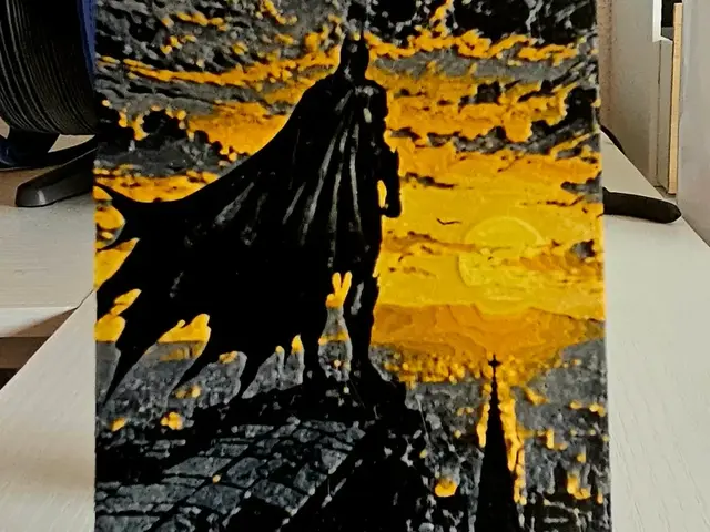 HueForge model: Batman on Building by Mano's 3d_Art