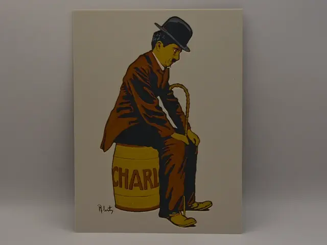 HueForge model: Vintage Charlie Chaplin poster - hueforge by Altf4-Formation