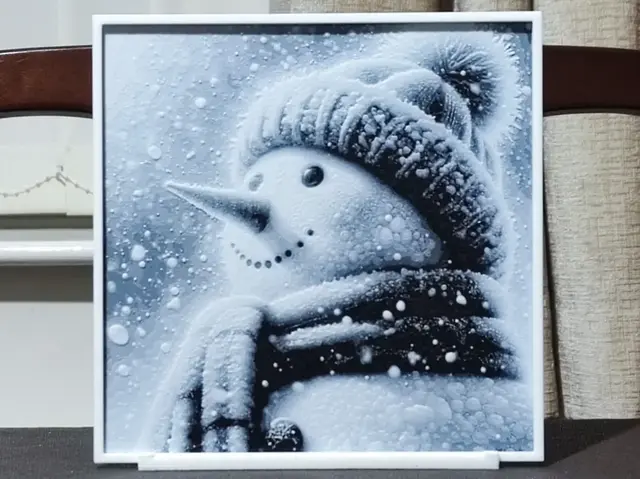 HueForge model: The Snowman - HueForge 2 Color by BoDad