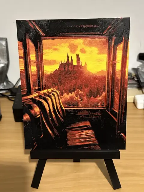 HueForge model: Hogwarts from train Harry Potter 184x230 by enricoRE