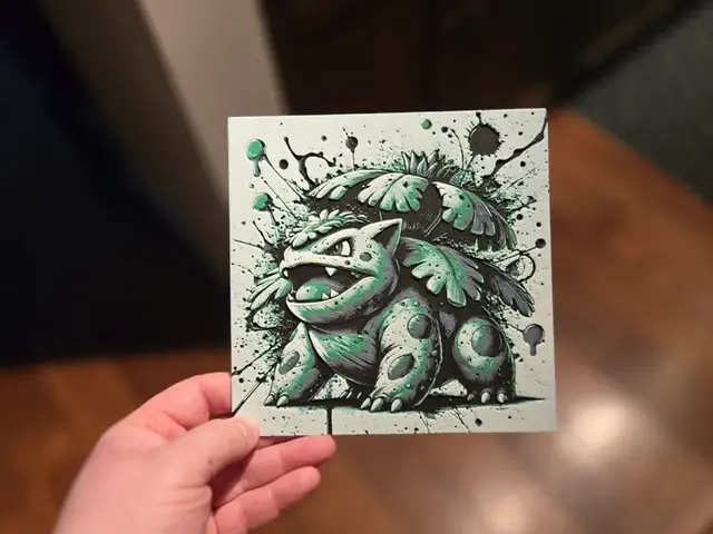 HueForge model: Graffiti Venusaur Hueforge by 3Ree Printing