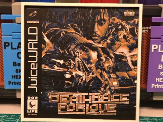 HueForge model: Juice WRLD "Death Race for Love" Album - Hueforge by Lumpy3D