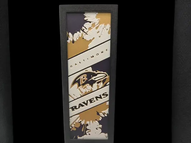 HueForge model: Baltimore Ravens 50mm x 150mm Bookmark by MythicHue's