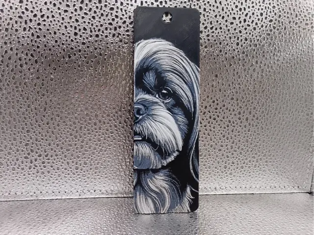 HueForge model: Lhasa Apso Bookmark - Hueforge by Borishotch Industries