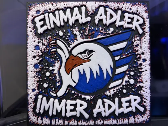 HueForge model: Adler Mannheim MERC DEL Ice Hockey Hueforge by Reeftank&more