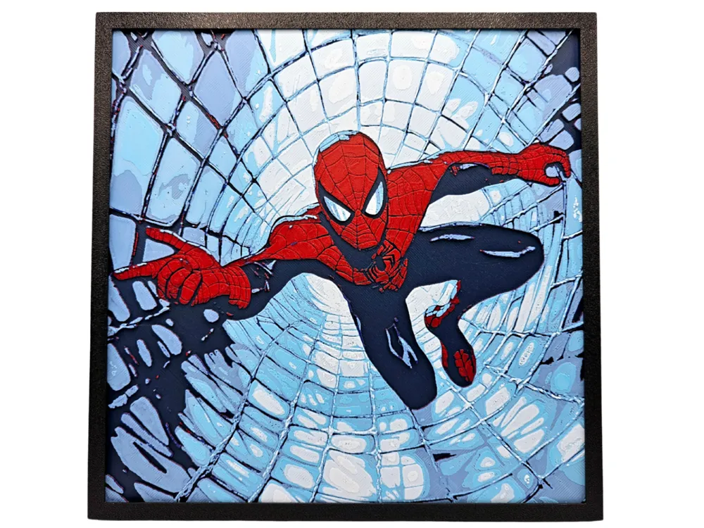 Spider-Man Web by BusyKikiBee HueForge model: Spider-Man Web by BusyKikiBee