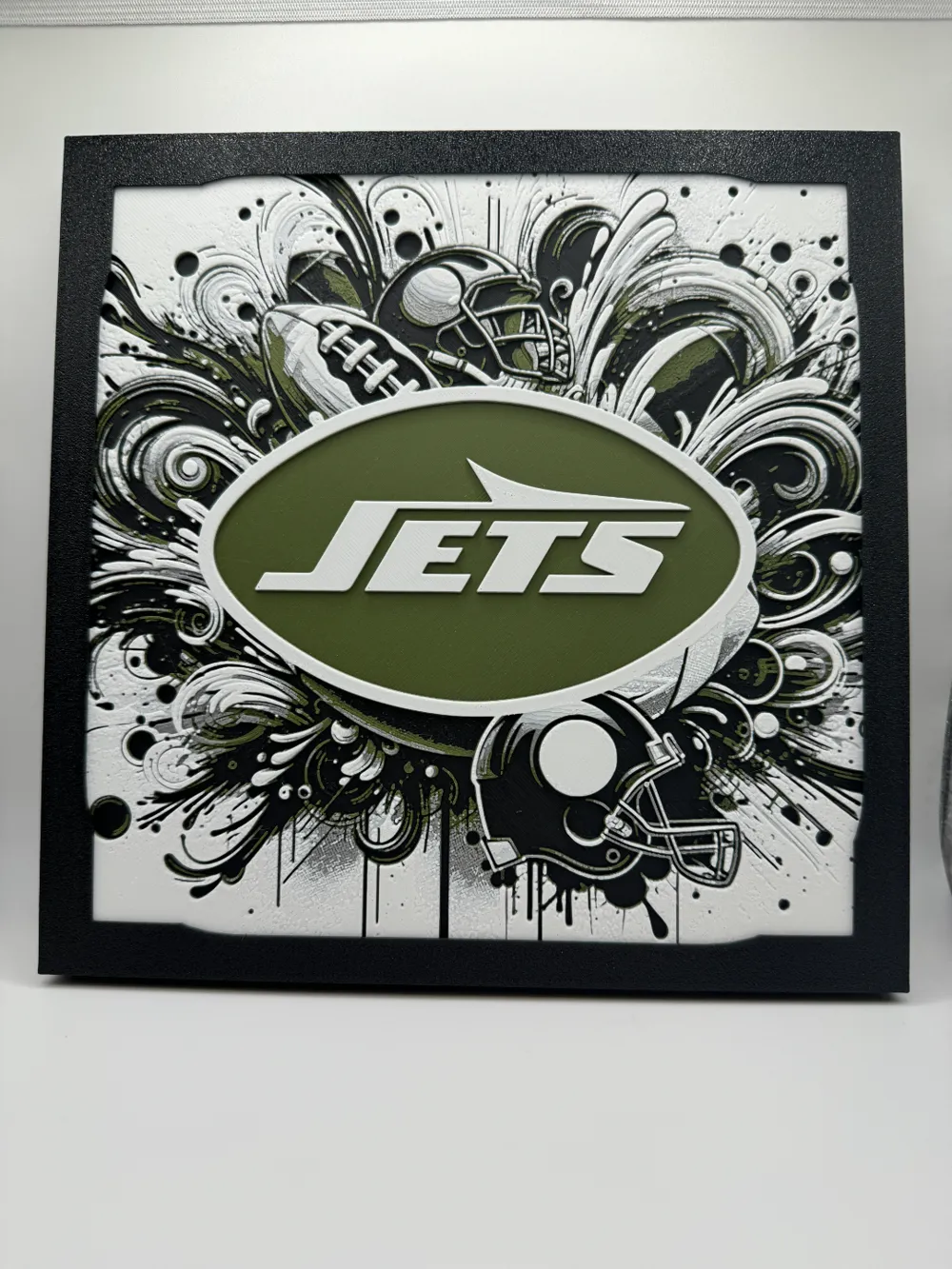New York Jets - NFL Hueforge by Canadian Gamer HueForge model: New York Jets - NFL Hueforge by Canadian Gamer