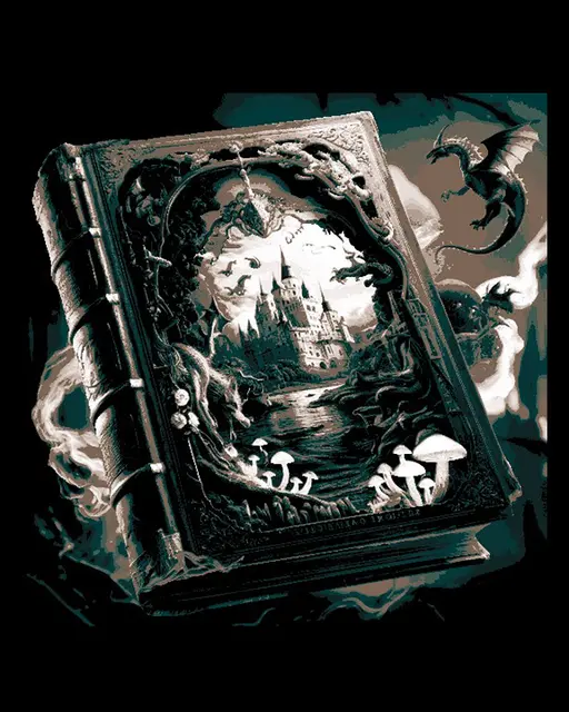 HueForge model: Fantasy Wall Art - The great book of Fantasy and Adventure by BooneCo3d