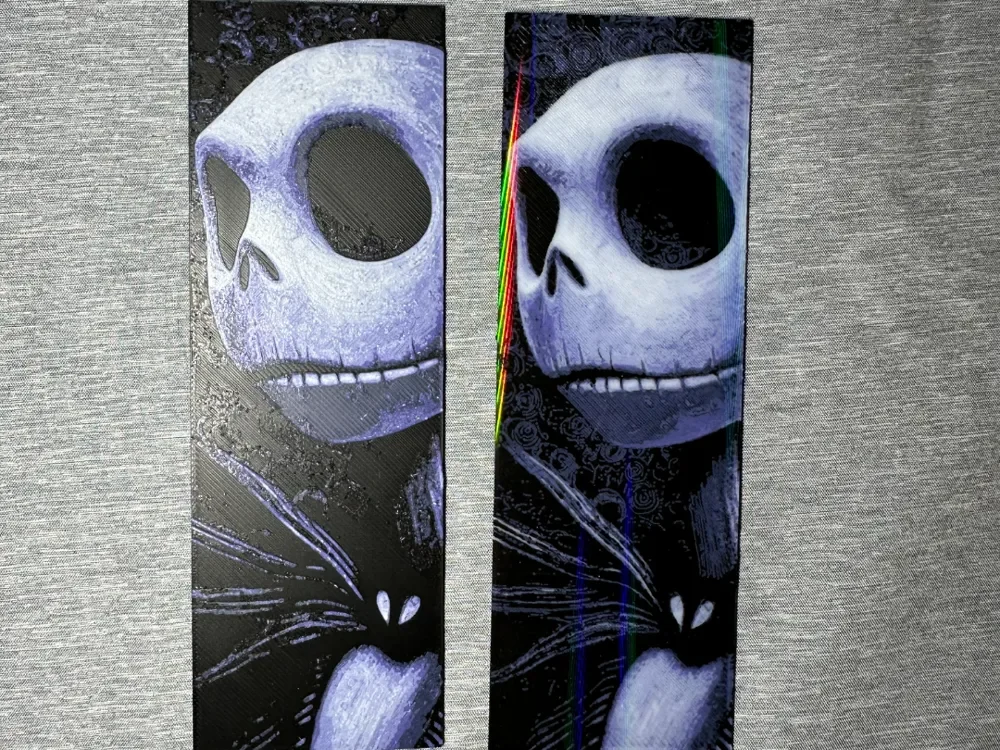 Jack Skellington Bookmark - Hueforge & Flatforge by Hey Ben HueForge model: Jack Skellington Bookmark - Hueforge & Flatforge by Hey Ben