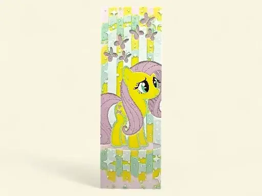 HueForge model: My Little Pony Fluttershy 50mm x 150mm Bookmark by MythicHue's