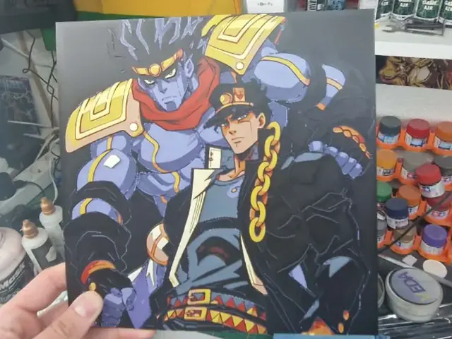 HueForge model: JoJo's Bizarre Adventure Hueforge - Jotaro Kujo by Dakiren