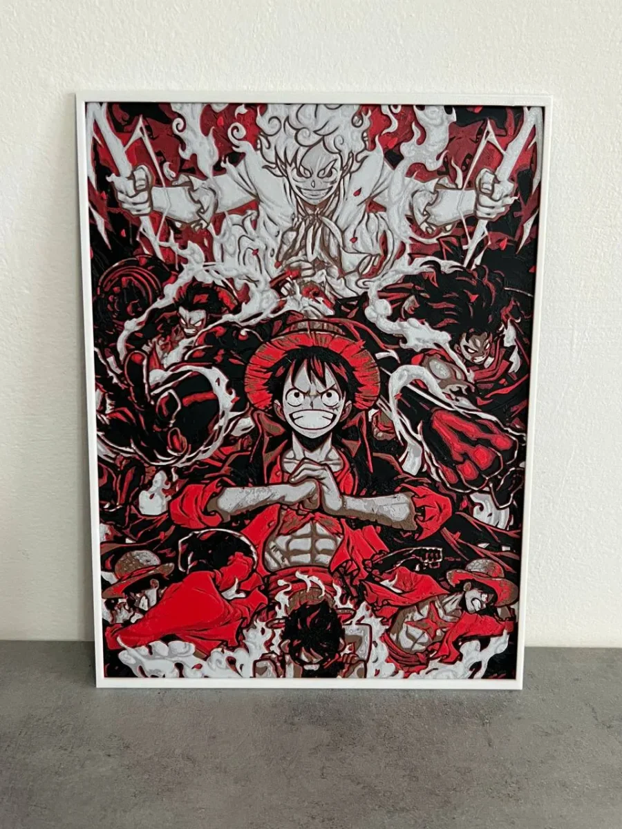 Luffy evolution hue forge One Piece by Giamma933 HueForge model: Luffy evolution hue forge One Piece by Giamma933