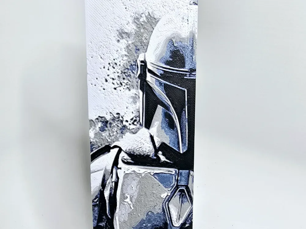 Mandalorian Hueforge Bookmark by Aprilk6366 HueForge model: Mandalorian Hueforge Bookmark by Aprilk6366