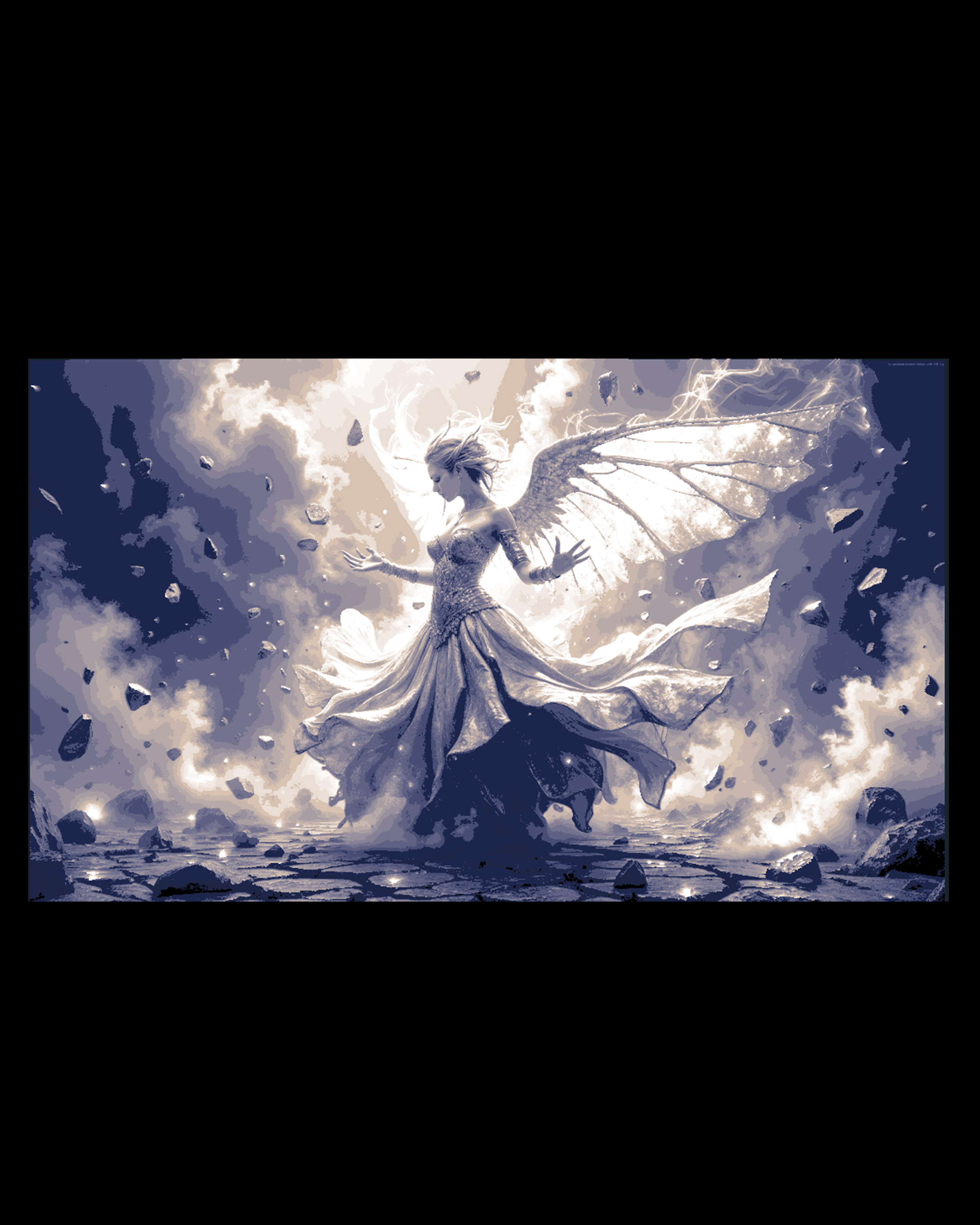 A showing of true power - Archangel revealing herself - Wall Art - Christmas Gift Idea by BooneCo3d HueForge model: A showing of true power - Archangel revealing herself - Wall Art - Christmas Gift Idea by BooneCo3d
