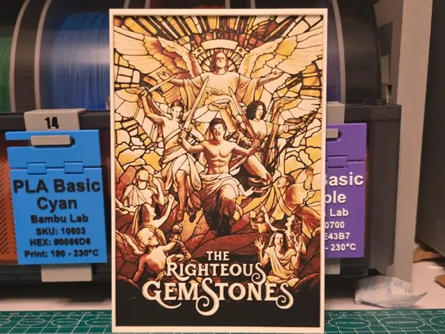 HueForge model: The Righteous Gemstones Poster - Hueforge Art by Lumpy3D