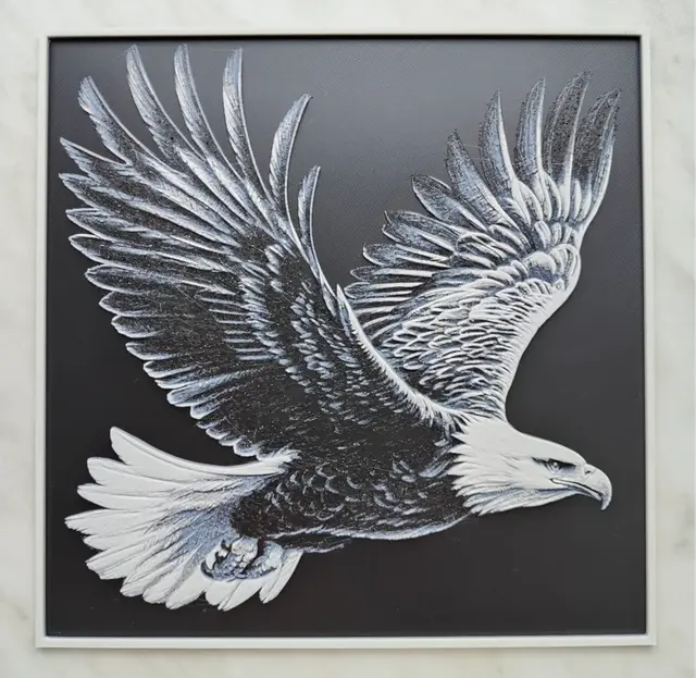 HueForge model: Bald Eagle - Hueforge by BeaN