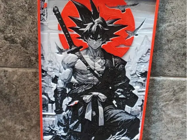 HueForge model: Samurai Goku by Garuda3D
