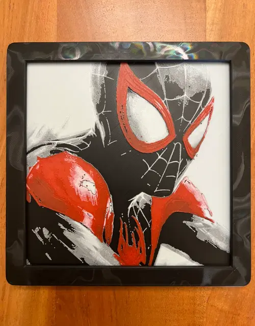 HueForge model: Spider Man(Miles Morales) by JustBe 3D Printing