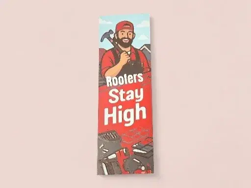 HueForge model: Roofers TradeMark 50mm by 150mm Bookmark by MythicHue's