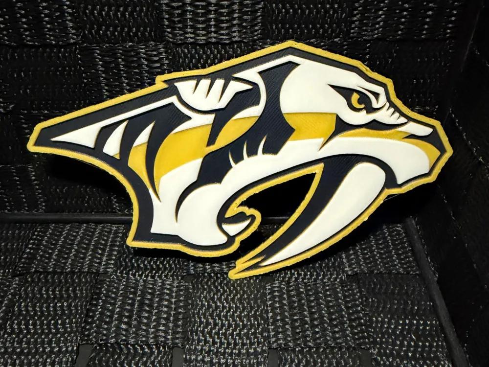 Nashville Predators Logo by JoDau HueForge model: Nashville Predators Logo by JoDau