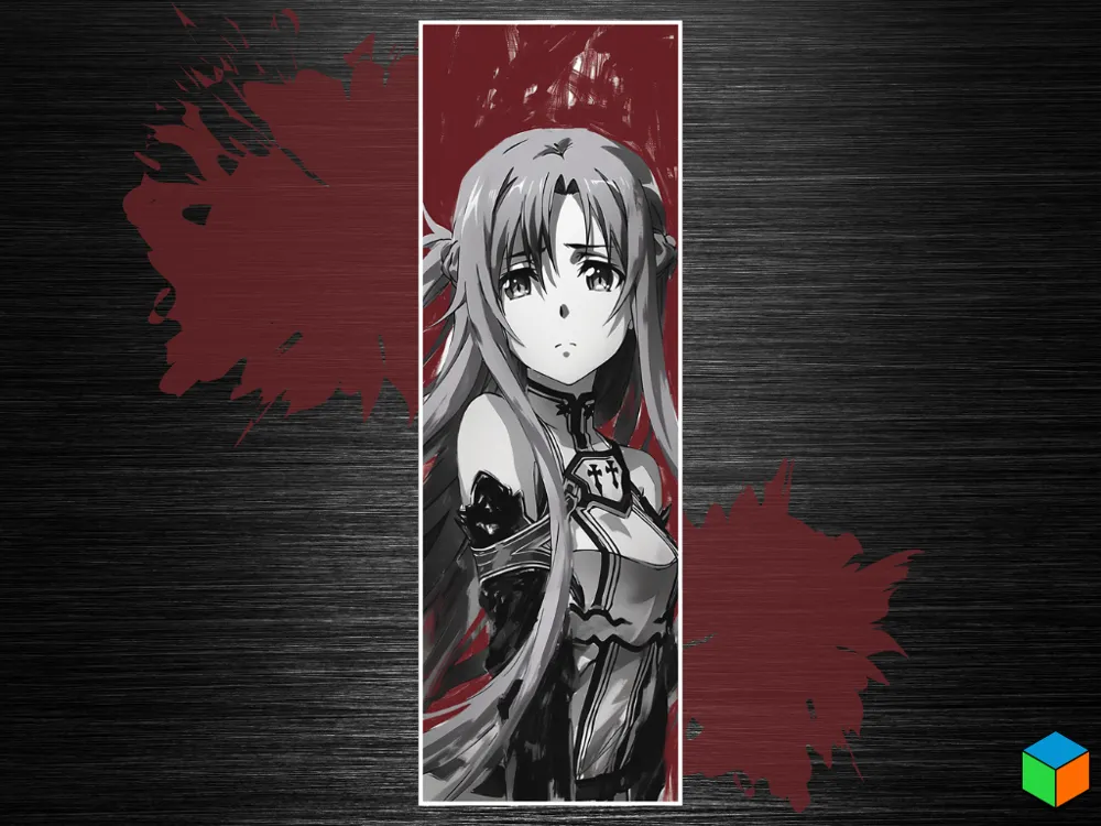 Asuna SAO Bookmark – The Flash of Aincrad by 3D Prints By Vic HueForge model: Asuna SAO Bookmark – The Flash of Aincrad by 3D Prints By Vic