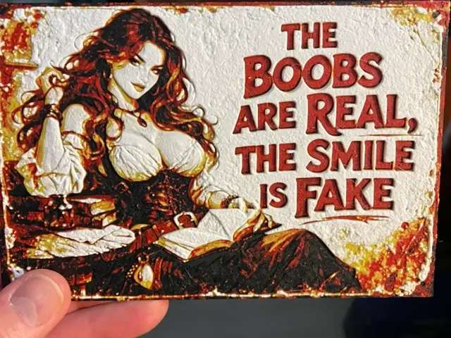HueForge model: Author Boobs are Real V2 by Advancedtechworldwide