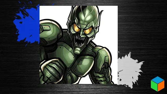 HueForge model: Three Greens, One Goblin — Closing Out Week Two by 3D Prints By Vic
