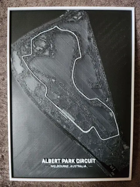 HueForge model: Albert Park Circuit F1 - HueForge by keko
