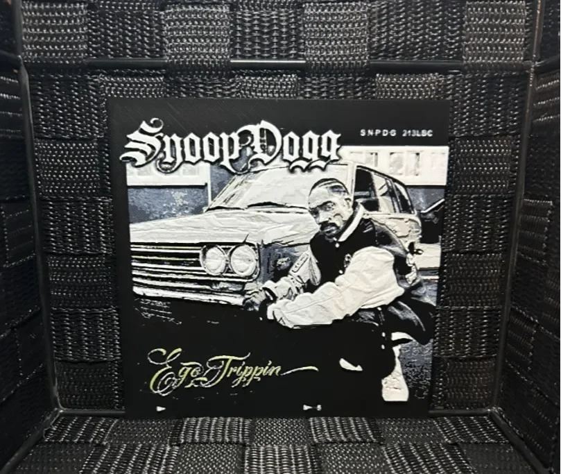 Hueforge Music Poster - Snoop Dogg Ego Trippin - by JoDau HueForge model: Hueforge Music Poster - Snoop Dogg Ego Trippin - by JoDau