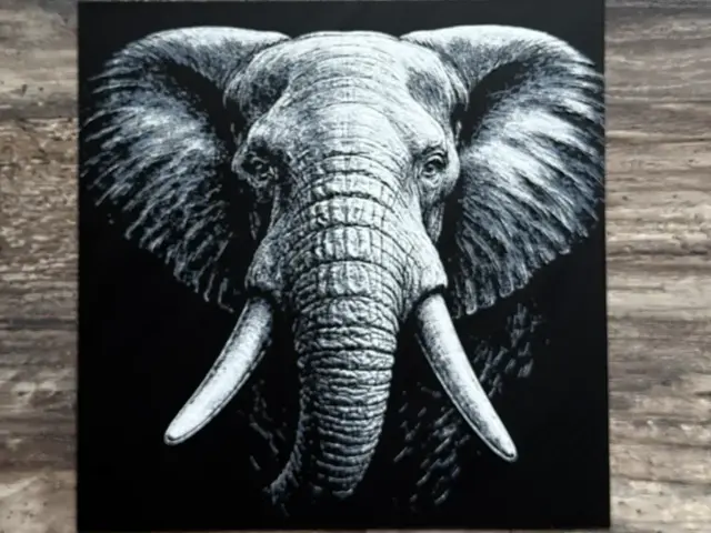 HueForge model: Elephant HueForge Wildlife Series by novy