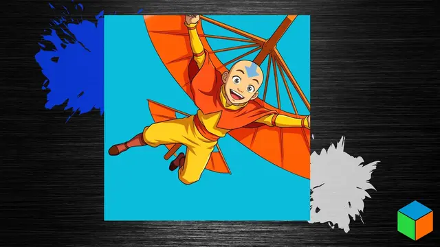 HueForge model: Catch Some Air — The Aang Poster by 3D Prints By Vic