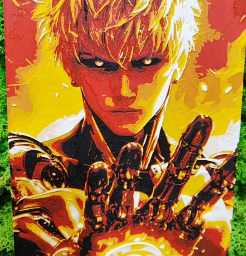 Genos by Garuda3D HueForge model: Genos by Garuda3D