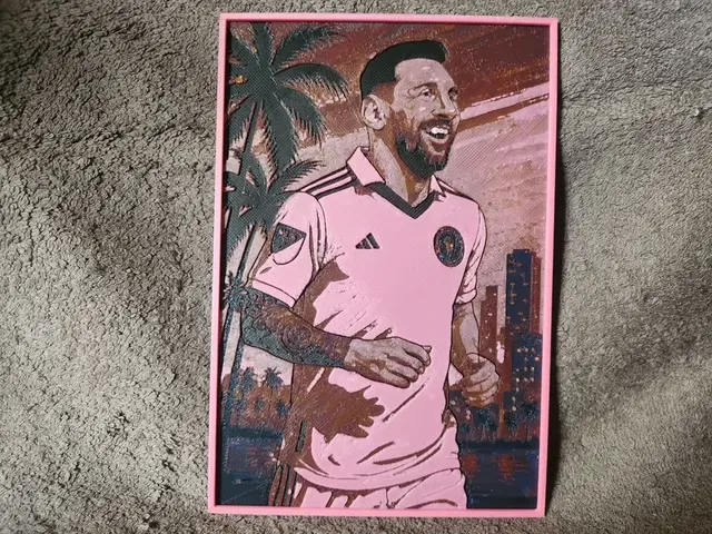 HueForge model: Messi - GTA VI Style - HueForge by keko