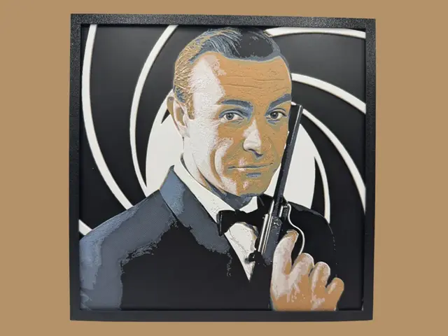 HueForge model: Sean Connery - James Bond by Canadian Gamer