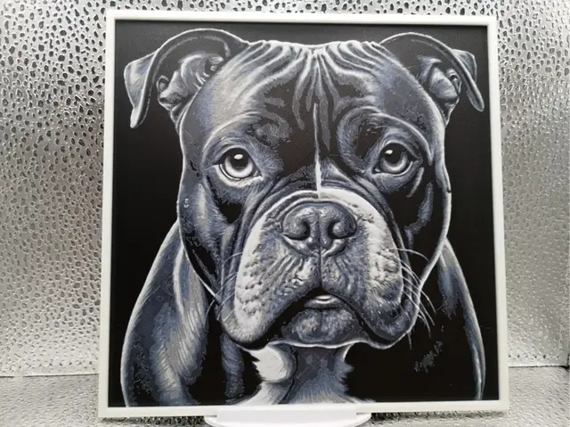 HueForge model: American Bully – Hueforge 3D-Printed Artwork by Borishotch Industries