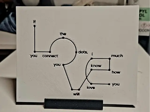 HueForge model: Valentine connect the dots by Mano's 3d_Art