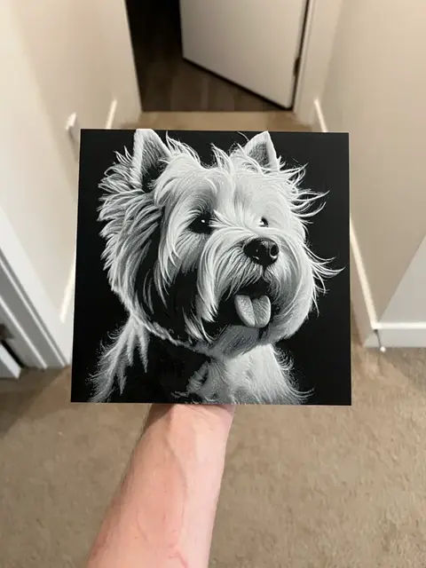 HueForge model: West Highland White Terrier Art Hueforge by RP47 Designs