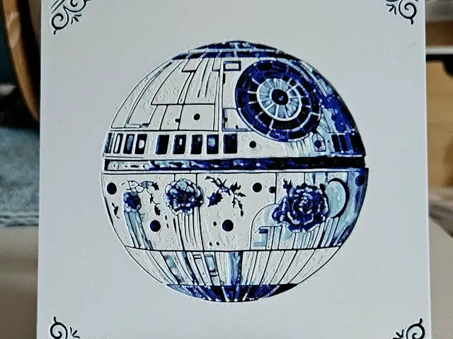 HueForge model: Star Wars Deathstar by Mano's 3d_Art
