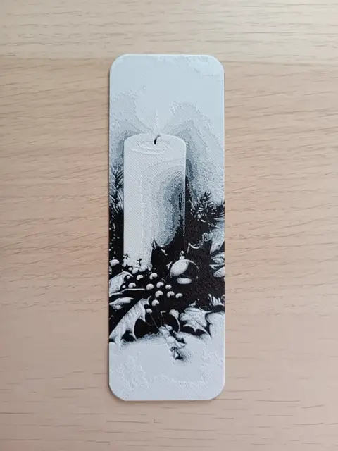 Christmas Candle Bookmark